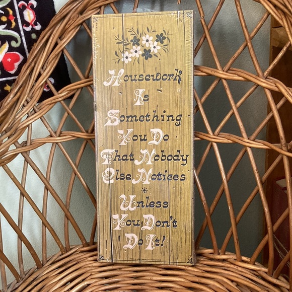 vintage 70s Abbey Press funny groovy kitchen wall decor - Picture 3 of 10